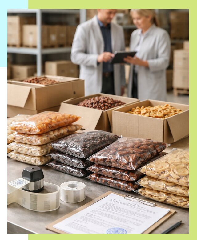 Сертификация сухофруктов в Видном от 12420 р. | Алешин-Вдн под ключ