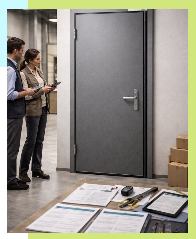 Сертификация противопожарных дверей в Видном от 9315 р. | Алешин-Вдн