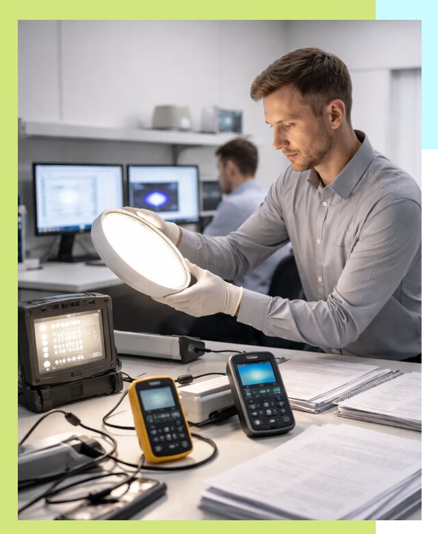 Сертификация светильников в Видном: испытания и оформление