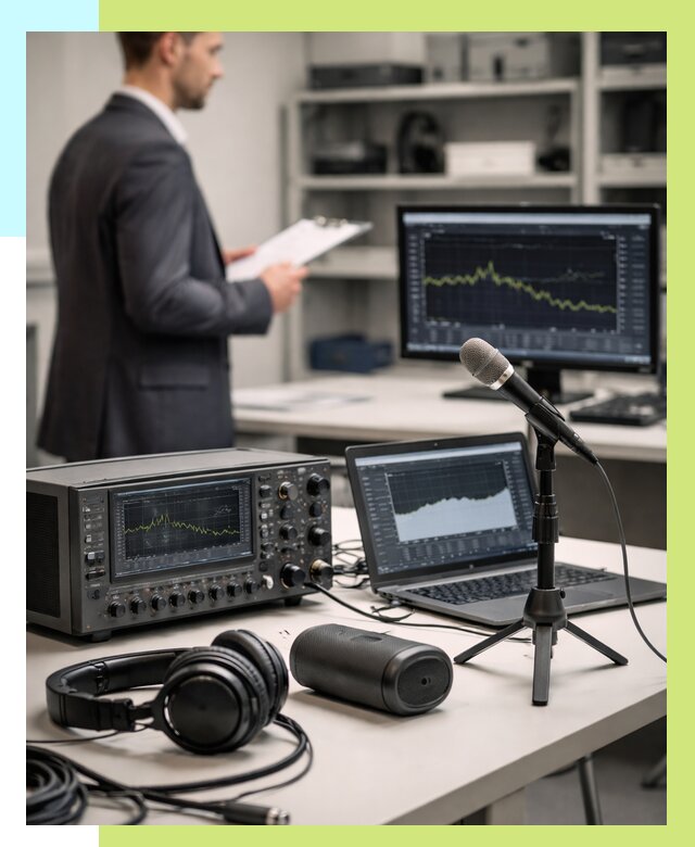 Сертификация аудиотехники в Видном от 15525 р., Алешин-Вдн