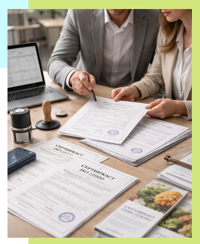 Сертификат ISO 22000 в Видном от 41400 р. под ключ | Алешин-Вдн